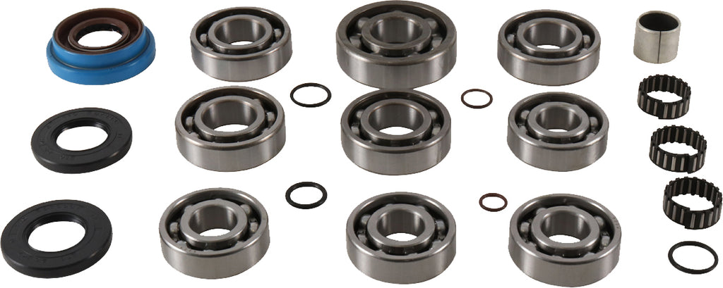All Balls transmission bearing and seal kit 229-1029 with various bearings and seals laid out on a surface