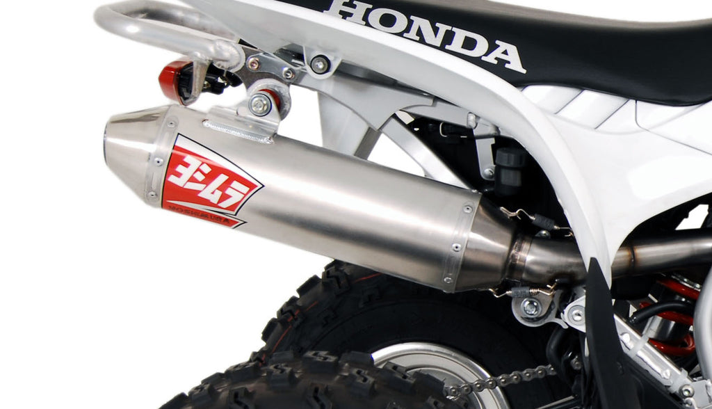 Yoshimura Signature RS-2 full system exhaust with stainless steel components, featuring a sleek design and polished finish.