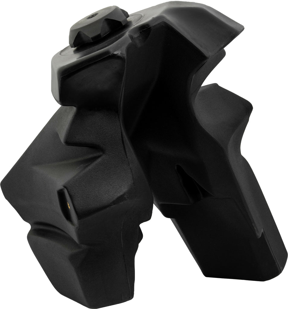 Black IMS Fuel Tank, 2.9-gallon capacity, carburetor-compatible gas tank with secure fitting and durable design.