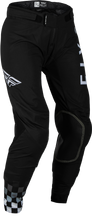 Load image into Gallery viewer, Fly Racing women's Lite pants in black and light grey, size 07/08, featuring durable fabric and comfortable fit for riding.