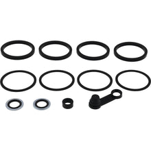 Load image into Gallery viewer, All Balls front brake caliper rebuild kit 44313-08a with calipers and brake components for motorcycle braking system