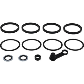All Balls front brake caliper rebuild kit 44313-08a with calipers and brake components for motorcycle braking system