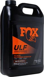 Fox Suspension Ulf Oil 5wt in 1-gallon container, automotive chemicals for suspension and shock absorber maintenance.