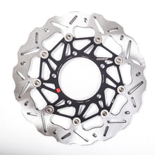 Load image into Gallery viewer, Braking SK2 right directional rotor for brakes, shown in a close-up view, with detailed grooves and metallic finish.