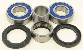 All Balls Rear Wheel Bearing Kit 22-51476 with metal bearings and seals, displayed on a white surface.