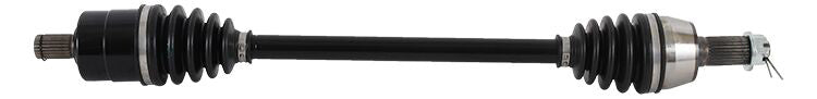All Balls heavy-duty front drive axle with six ball bearings, designed for durable motorcycle or off-road vehicle performance.