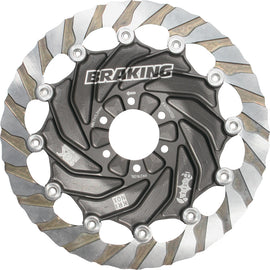 Braking Kx Series left braking rotor 32-6804, automotive brake component, with vented disc design and metallic finish.