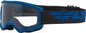 Fly Racing Focus Goggle with blue frame and clear lens, designed for motocross or off-road riding.