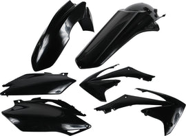 Acerbis black plastic kit with assorted panels and parts, designed for motorcycle or ATV protection and customization.