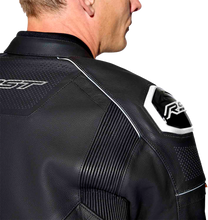 Load image into Gallery viewer, S1 D3o Leather Jacket Blk/Whi Sm