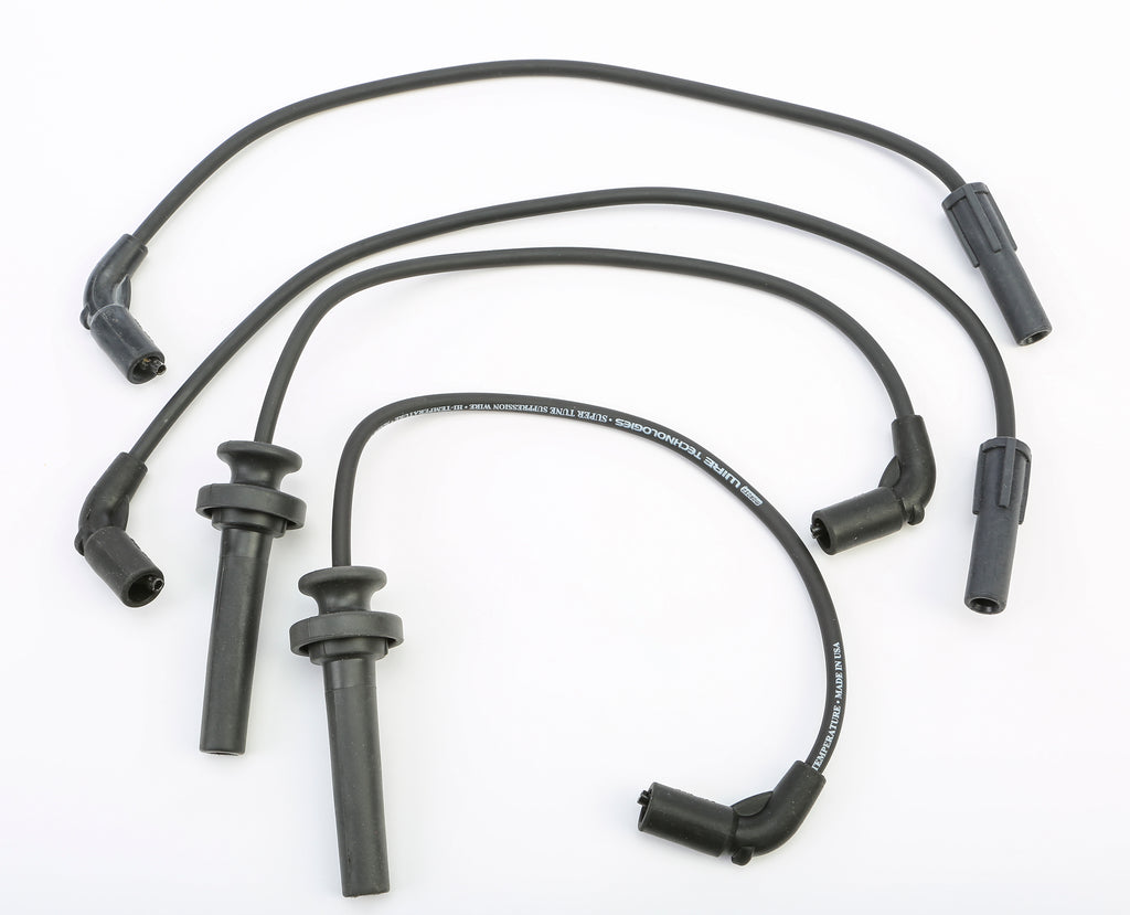 Moroso Ignition Wires Suppression Core Set for 1998-2003 XL 1200s motorcycle, showing black ignition wires with connectors.