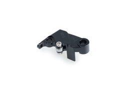 Black PUIG Lever Adapter Clutch for motorcycle, showing the sleek design and mounting hardware for easy installation.