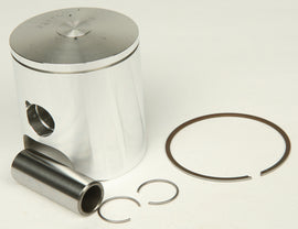 Wiseco Pro-Lite piston kit with 54.00mm bore and standard height, showing aluminum pistons with Wiseco branding and engine components.