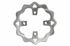 Rear GALFER Wave Rotor 17-3713 for motorcycle brakes, featuring a distinctive wave design and durable metal construction.