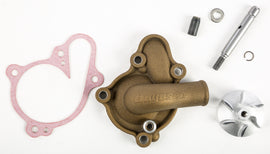 Boyesen magnesium water pump cover and impeller kit for off-road vehicles, featuring durable construction and precise fit.