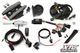 XTC Power Products auto turn signal kit with billet lever and front DRL lights for Kawasaki 630-1394, illumination accessories.