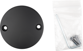 HardDrive satin black engine hard drive point cover for M8 models, part number 820-51901, with a sleek, protective design.