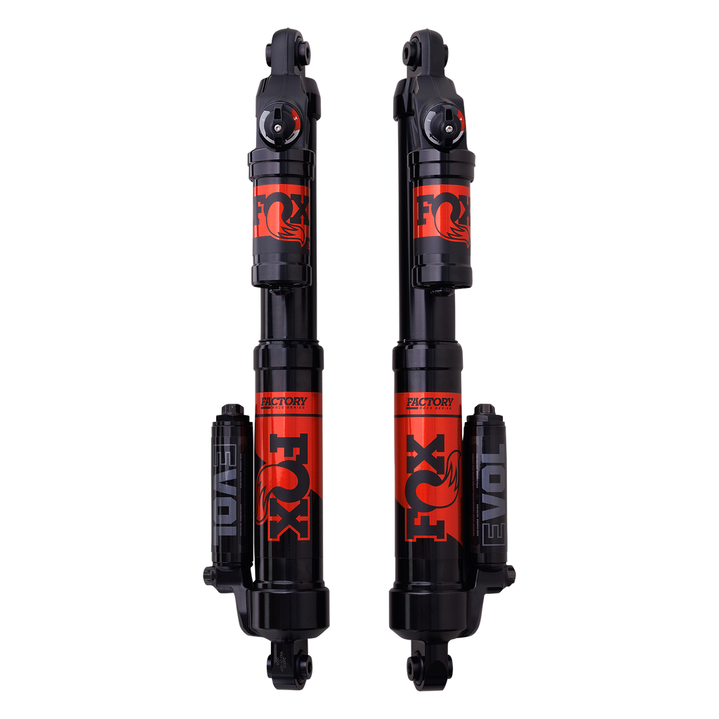 Fox Factory Series Ski Shock Kit Float 3 Evol Qs3 Lrw suspension component for skis, shown in the image.