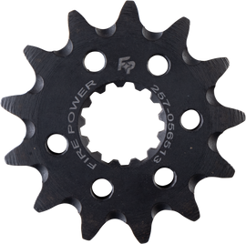 Steel 13-tooth Fire Power front CS sprocket for off-road motorcycles, shown in the product image.