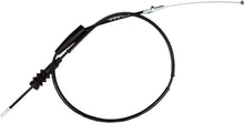 Load image into Gallery viewer, Motion Pro black vinyl throttle cable for motorcycle control lines, featuring durable construction and precise fitting.