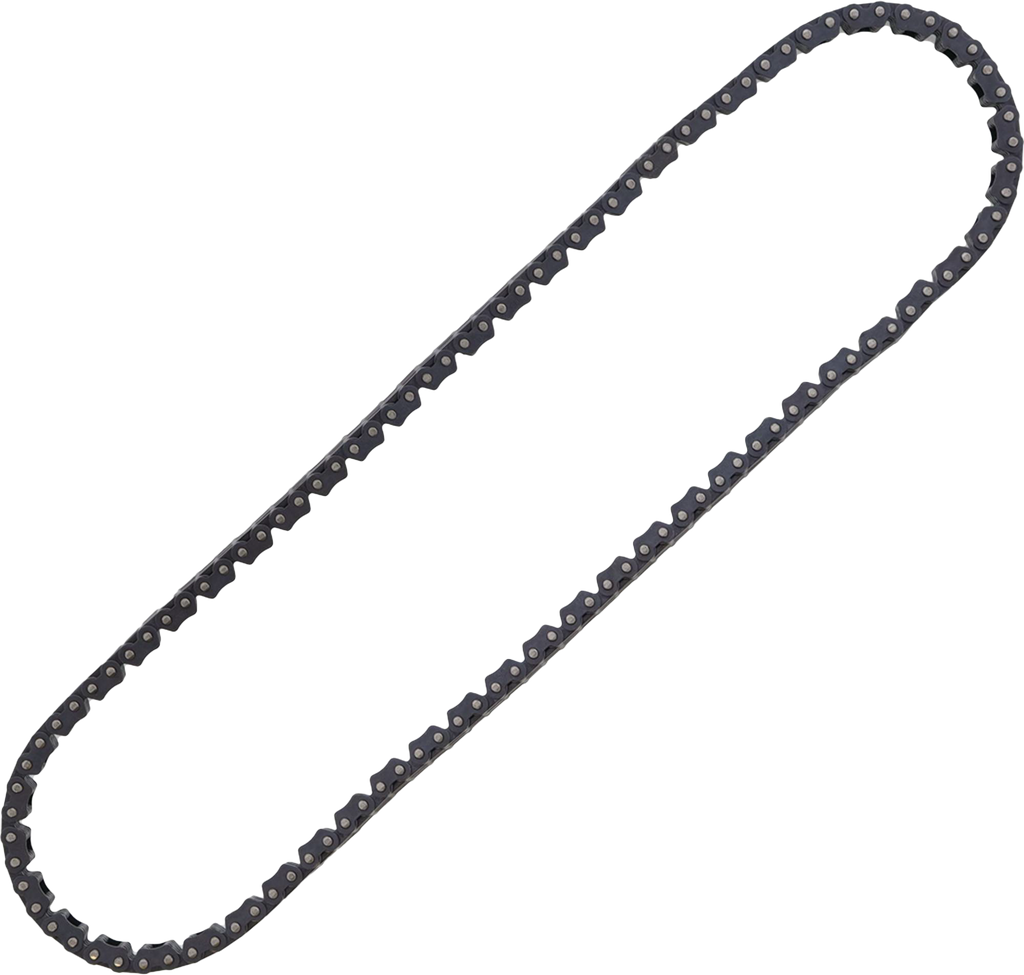 HOT CAMS engine cam chain with metal links, designed for motorcycle or vehicle engine timing systems.