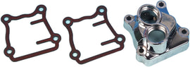 James Gasket twin cam tappet cover gasket set with front and rear seals, black rubber material for motorcycle engine sealing.