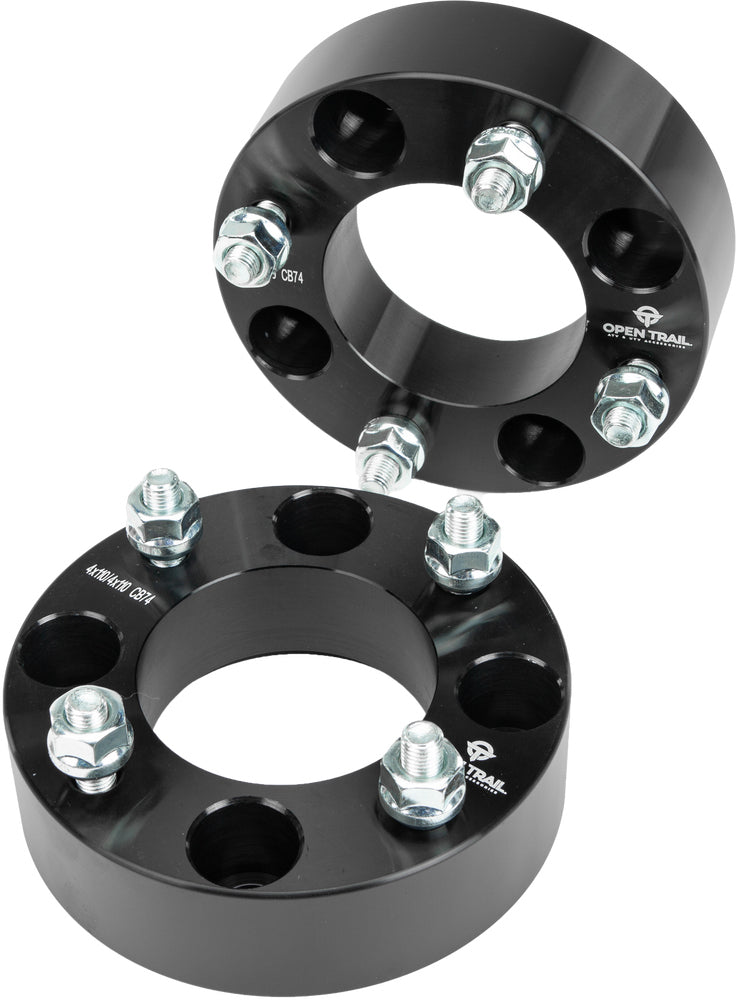 Open Trail 1.5-inch wheel spacer with 4/110 stud pattern, featuring 10mm x 1.25mm bolts, for vehicle wheel installation.