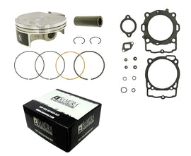 Namura Top End Kit Hyperdryve 94.94 for KTM 185 with piston components and piston kit parts in the image.