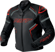 Load image into Gallery viewer, S1 D3o Leather Jacket Blk/Gry/Red 2x