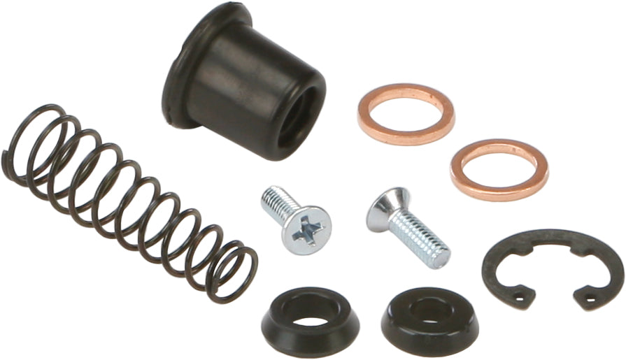 All Balls brake master cylinder rebuild kit 21-81004 with various seals and components for motorcycle brake maintenance