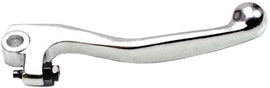 Silver Motion Pro brake lever for motorcycles, showing the sleek, ergonomic design and mounting details on a neutral background.