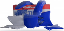 Load image into Gallery viewer, Blue Polisport Plastics body kit for bikes, featuring durable plastic panels and detailed design elements.