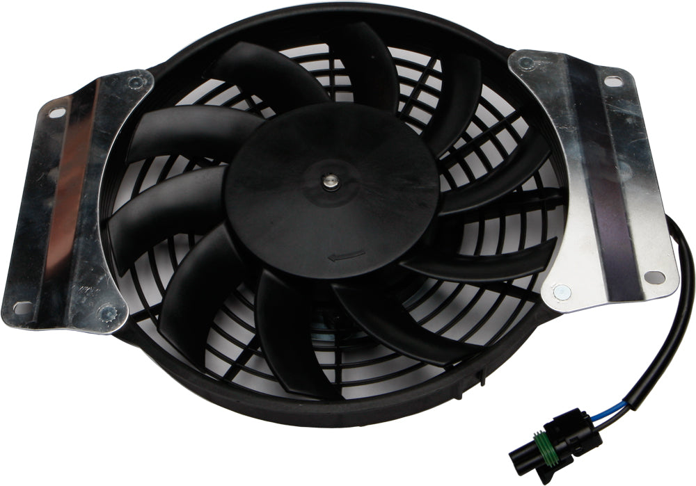 All Balls cooling fan for engine, model 22-01017, showing the black plastic fan blades and mounting points.