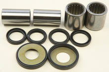 Load image into Gallery viewer, All Balls swingarm bearing kit for motorcycle suspension, showing bearings and installation components in a clear image