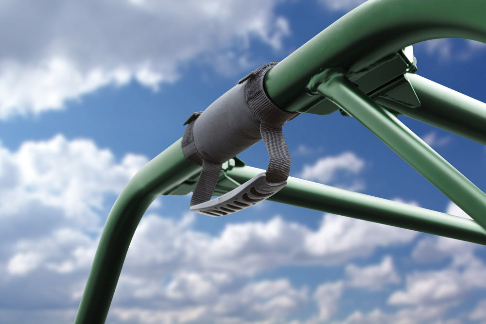 Black Classic Accessories UTV hand hold accessory with textured grip and mounting hardware for secure handling.
