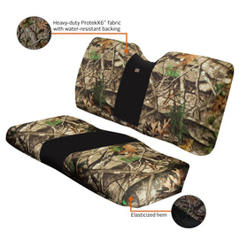 Classic Accessories camo UTV seat cover for bench seats, durable protective cover with camouflage pattern, model 45-1935.