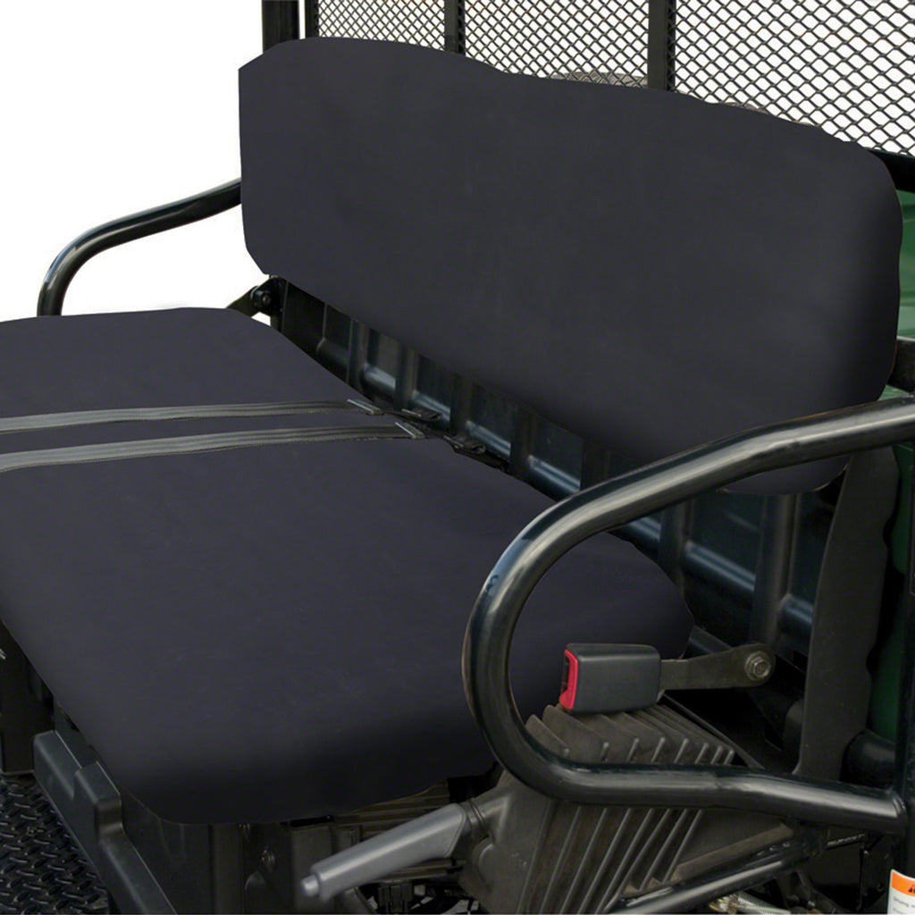 Classic Accessories UTV bench seat cover in black, made of durable material, designed to protect and enhance UTV seating.