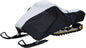 Classic Accessories 300d Deluxe Travel Cover for long track storage, over 136 inches, protects outdoor equipment during transport.