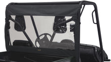 Load image into Gallery viewer, Classic Accessories UTV rear window windscreen in black, made of durable poly material for off-road vehicle protection.