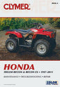 Clymer repair manual for Honda TRX250 Recon ATV, showing the cover with detailed diagrams and repair instructions.