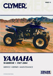 Clymer repair manual for Yamaha YFM350 Warrior, detailed tools guide with illustrations and instructions for motorcycle maintenance