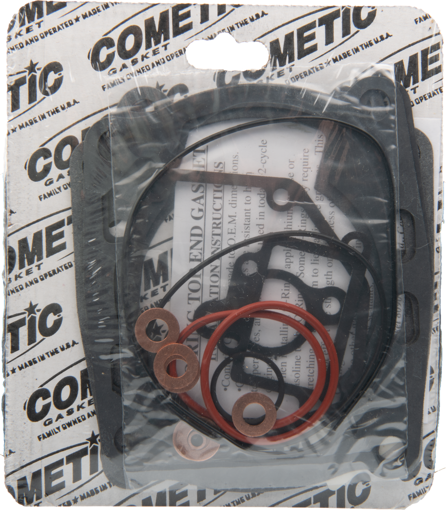 Cometic engine top end kit 68-3745 showing engine components and gaskets in a close-up view