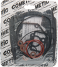 Cometic engine top end kit 68-3745 showing engine components and gaskets in a close-up view