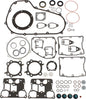 Cometic complete exhaust gasket twin cam kit showing metal and rubber sealing components for motorcycle engine sealing.