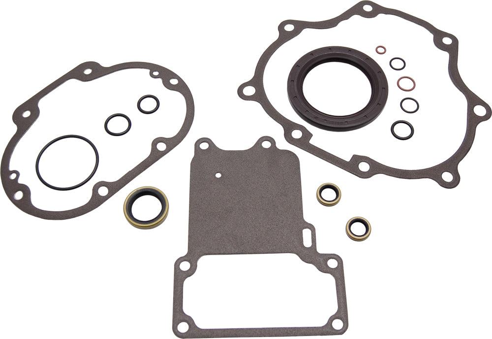 Cometic Complete Trans Gasket Twin Cam Kit 68-9174 featuring gaskets and seals for transmission repair, shown in the image.