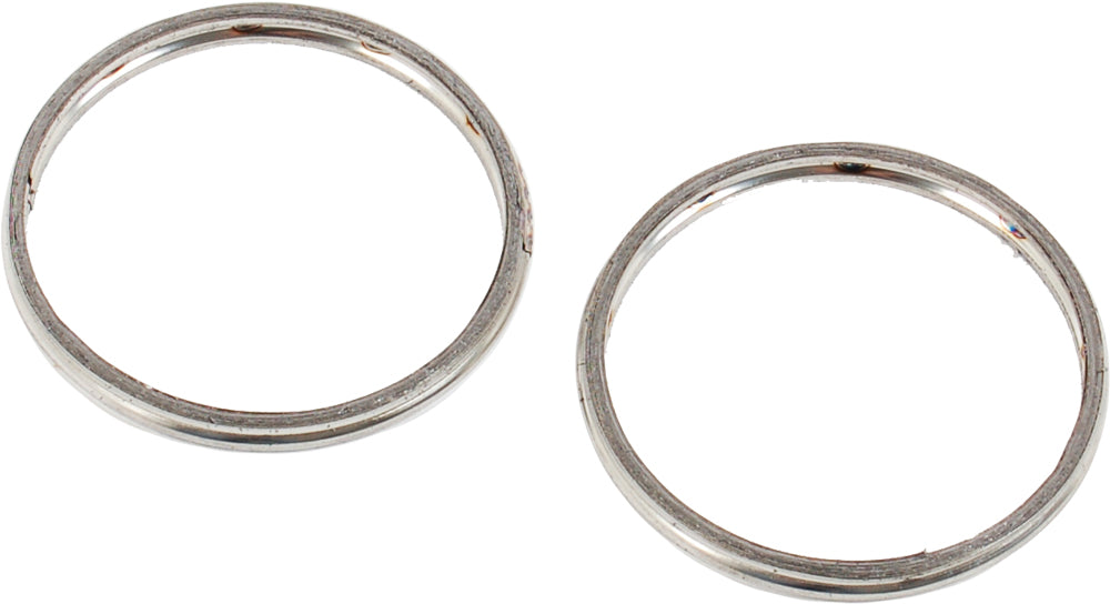 Cometic V-Rod exhaust gasket OE#65109-01, gasket or seal for motorcycle exhaust system, with metal and rubber components.