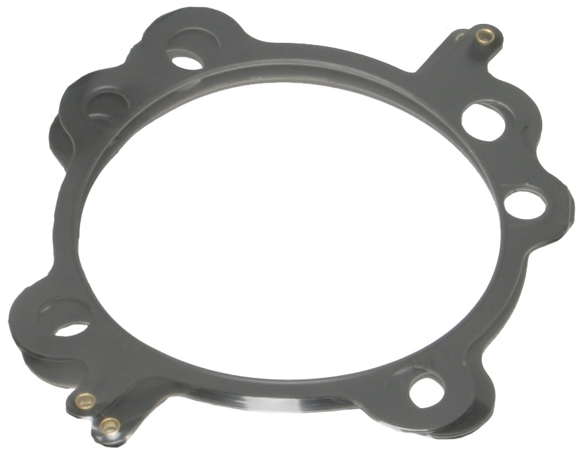 Cometic twin cam head gasket set with 4.250-inch bore, includes two gaskets for engine sealing and performance.