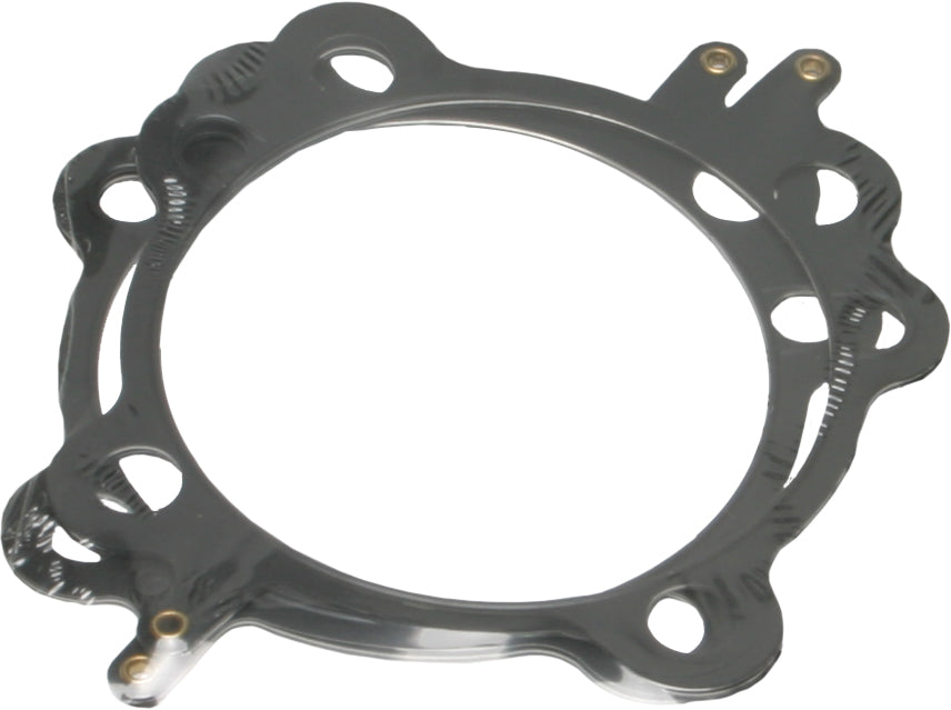 Cometic twin cam head gasket set with 4.250-inch bore, featuring two gaskets for engine sealing and performance.
