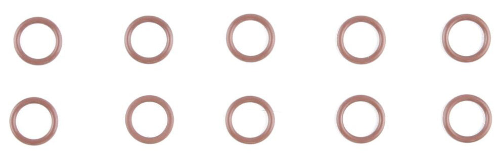 Set of 10 Cometic gasket oil return O-Ring trans plugs, M8 size, OE#11900092, used for sealing in engine oil systems.