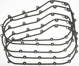 Set of five Cometic primary gasket M8 Softail .032 inch thick, suitable for motorcycle engine sealing, shown in the image.